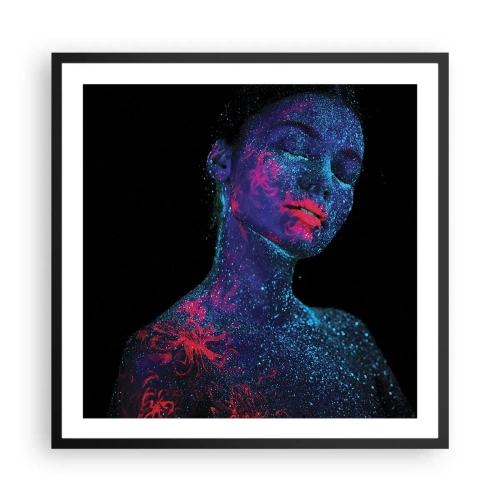 Affiche dans un cadre noir - Poster - Dans la poussière d'étoiles - 60x60 cm