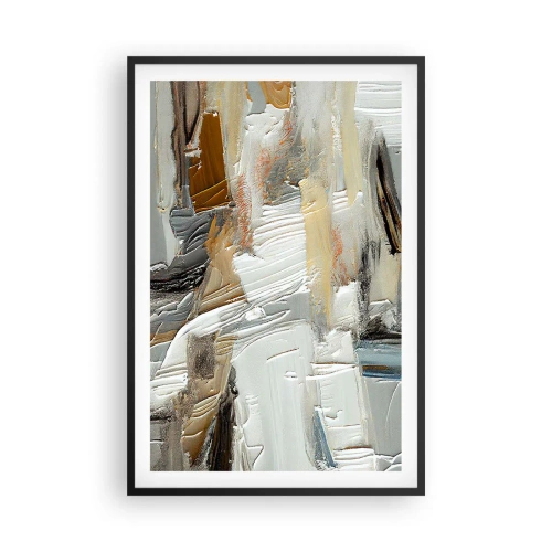 Affiche dans un cadre noir - Poster - Couches colorées - 61x91 cm