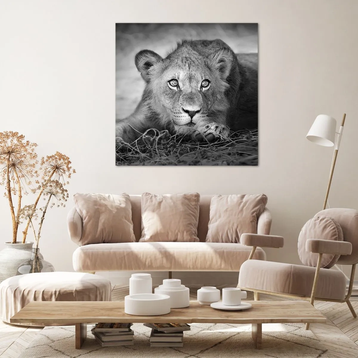 Impression sur toile - Image sur toile - Chiot royal - 60x60 cm