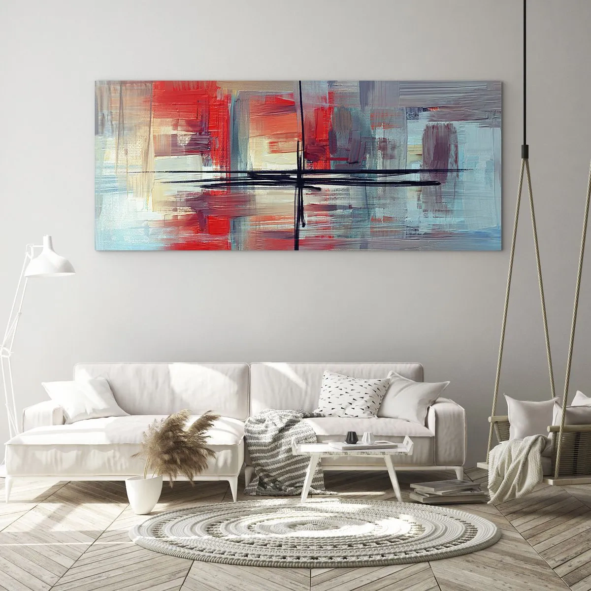 Impression sur verre - Image sur verre - Un paysage dans une dimension inconnue - 100x40 cm