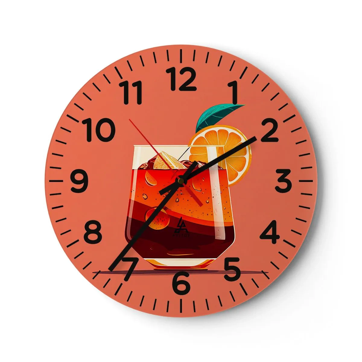 Horloge murale - Pendule murale - Rafraîchissement d'été - 30x30 cm