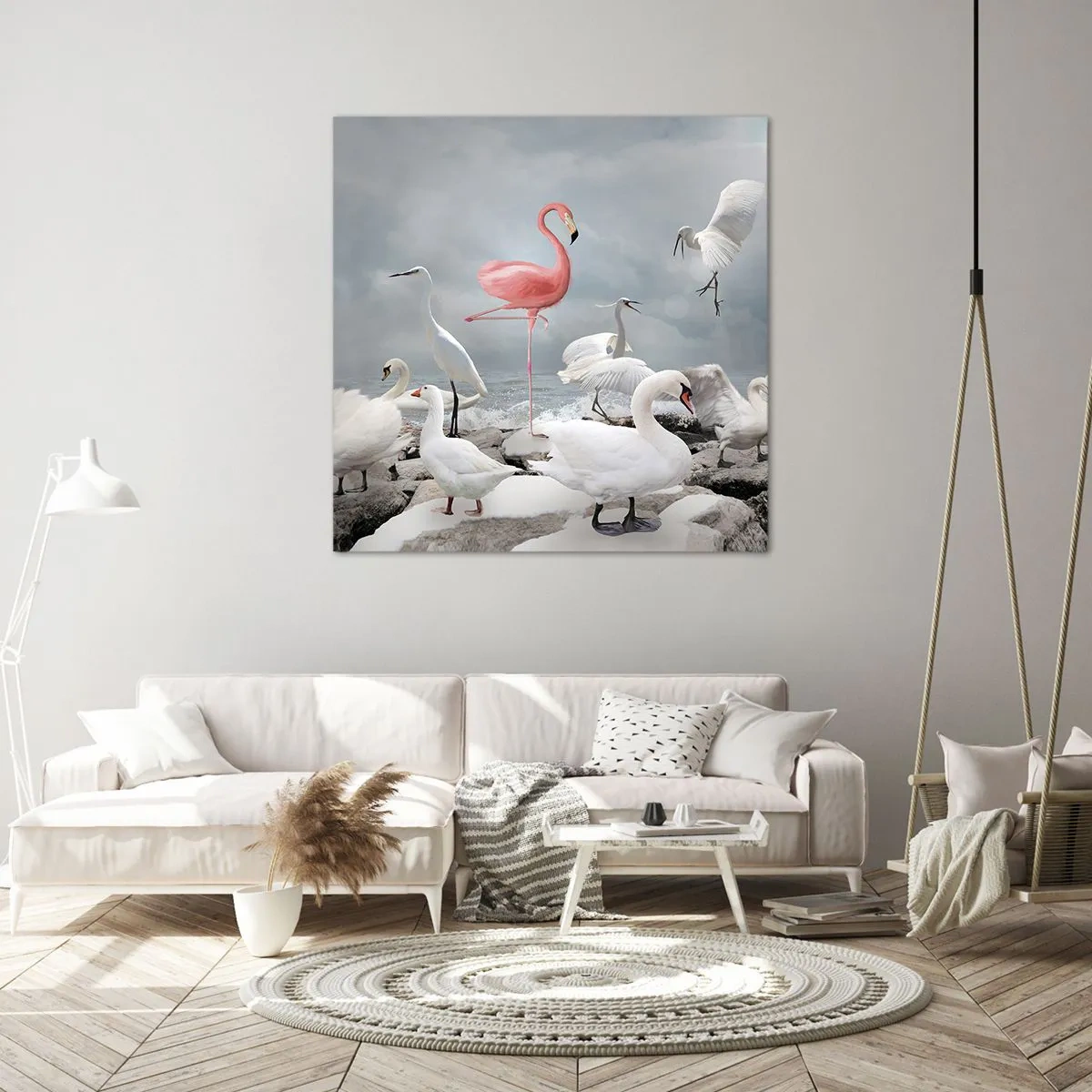 Impression sur toile - Image sur toile - Comment suis-je arrivé là? - 40x40 cm