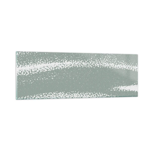 Impression sur verre - Image sur verre - Abstraction dans un climat hivernal - 90x30 cm