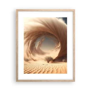 Affiche dans un chêne clair - Poster - Portail ouvert - 40x50 cm