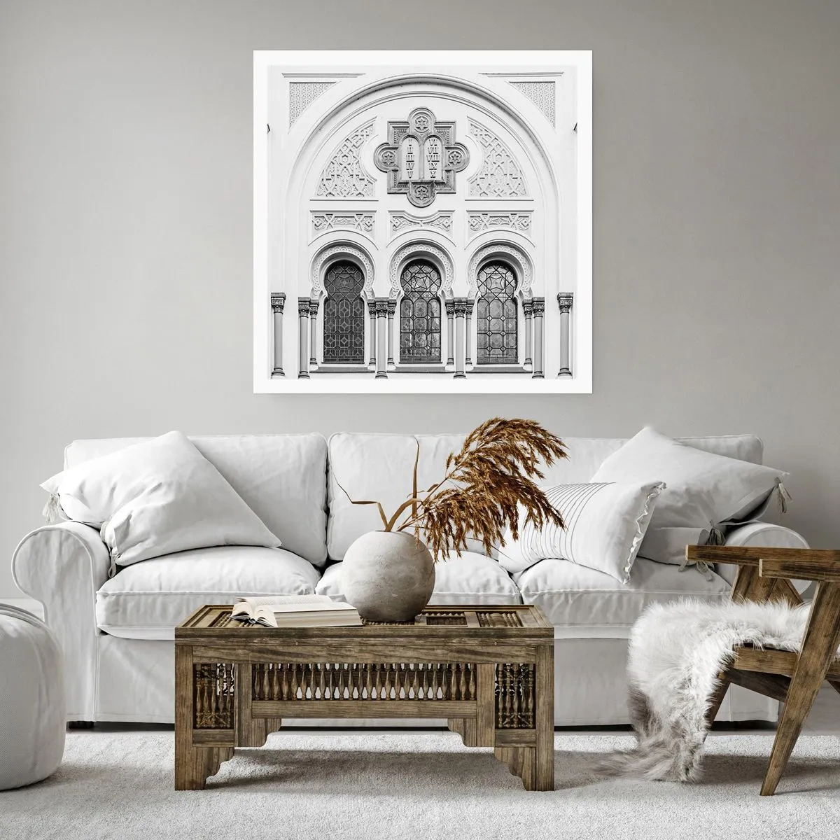 Affiche - Poster - À la frontière des cultures - 40x40 cm