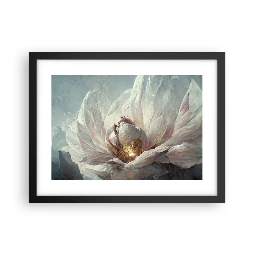 Affiche dans un cadre noir - Poster - Il fleurit une fois tous les cent ans - 40x30 cm