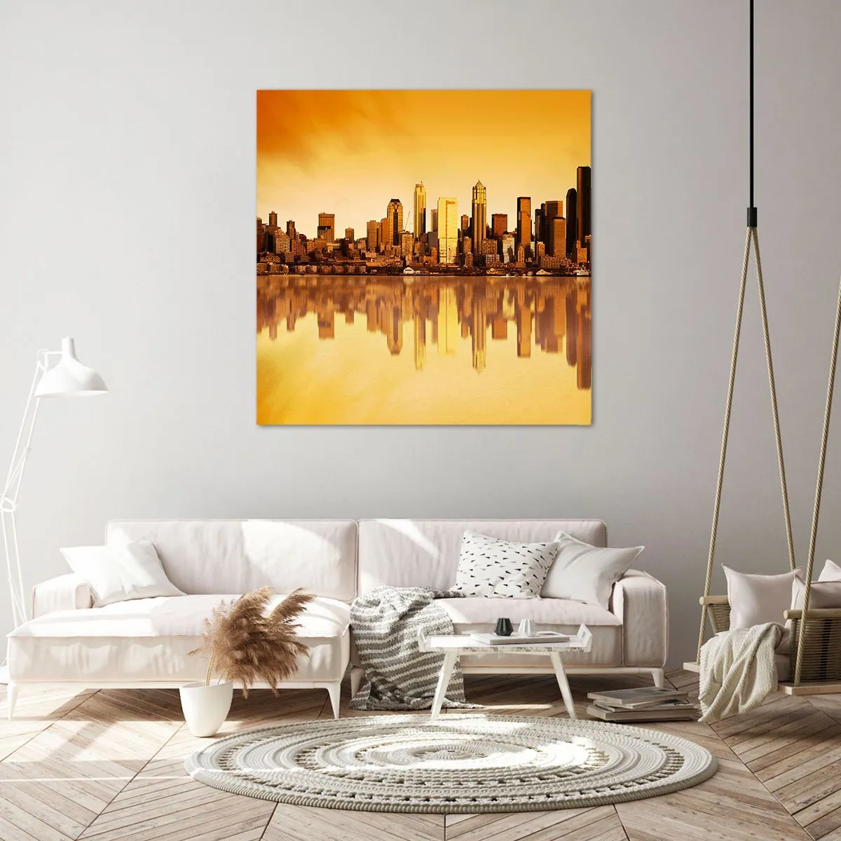 Impression sur toile - Image sur toile - Le silence de la métropole - 40x40 cm