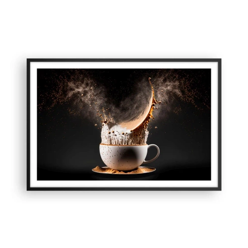 Affiche dans un cadre noir - Poster - Une explosion de saveur - 91x61 cm