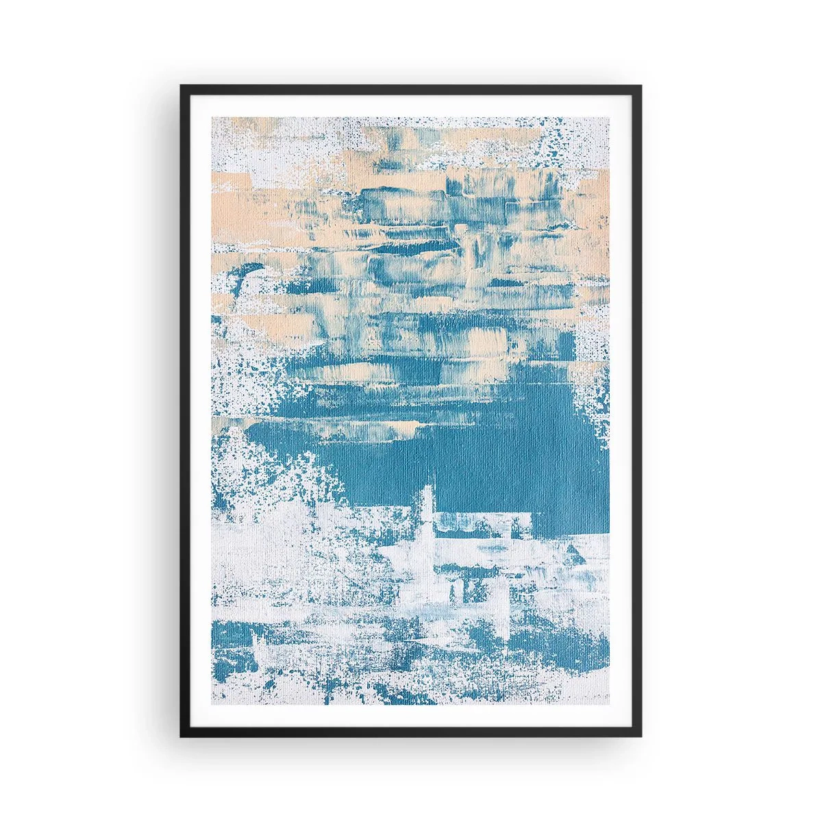 Affiche dans un cadre noir - Poster - À travers un iceberg - 70x100 cm