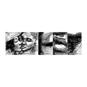 Échantillon de Papier Peint Autocollant Deluxe Sticker - Un moment tendre - Bisous, Amour, Les amoureux - 100x30 cm