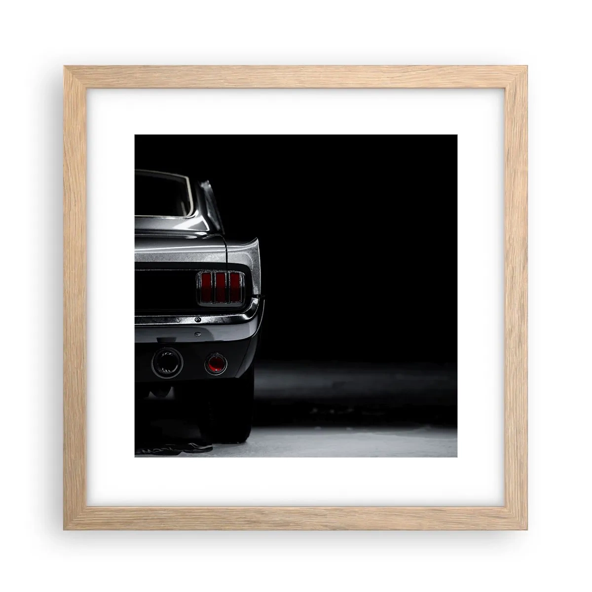 Affiche dans un chêne clair - Poster - Le charme du classique - 30x30 cm