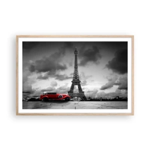 Affiche dans un chêne clair - Poster - Il n'y a pas si longtemps à Paris - 91x61 cm