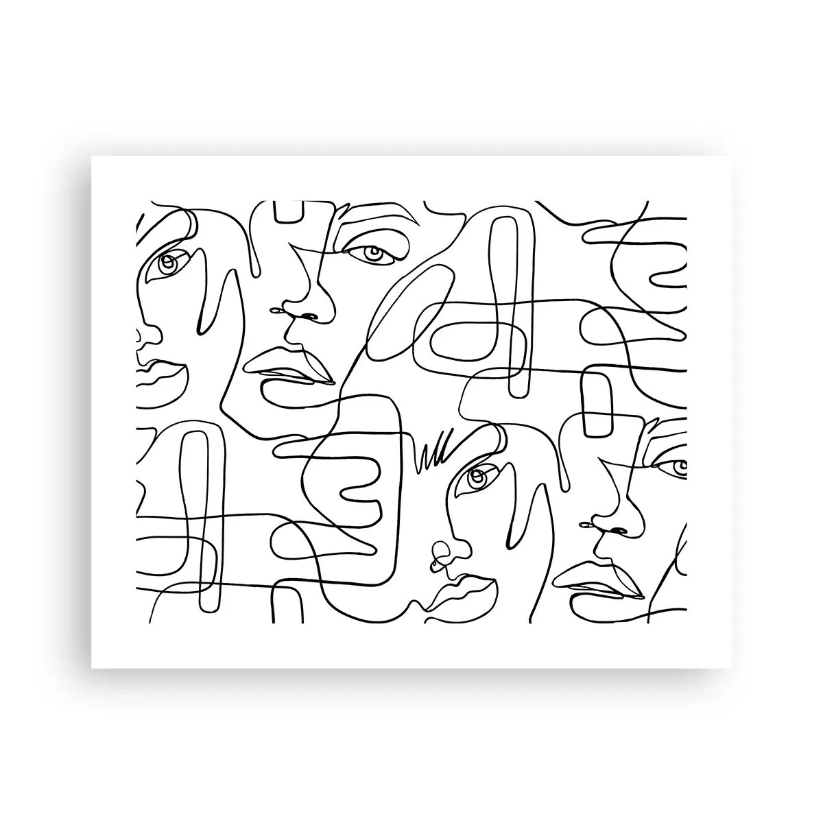 Affiche - Poster - Dans des émotions enchevêtrées - 50x40 cm