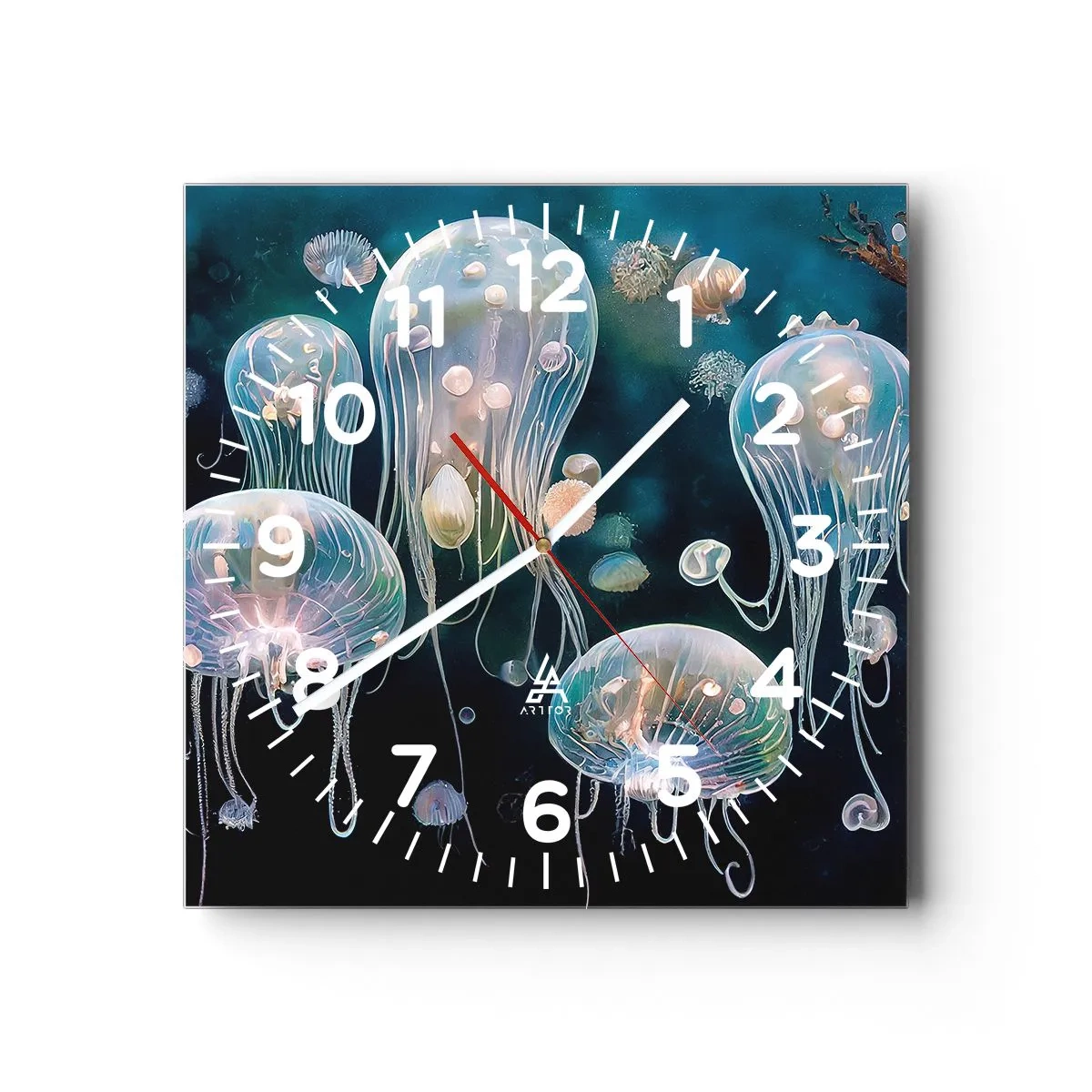 Horloge murale - Pendule murale - Ballon sous-marin - 40x40 cm
