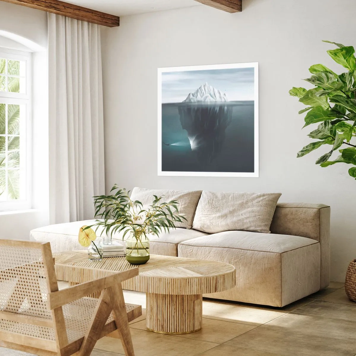 Affiche - Poster - Mystère sous-marin - 50x50 cm