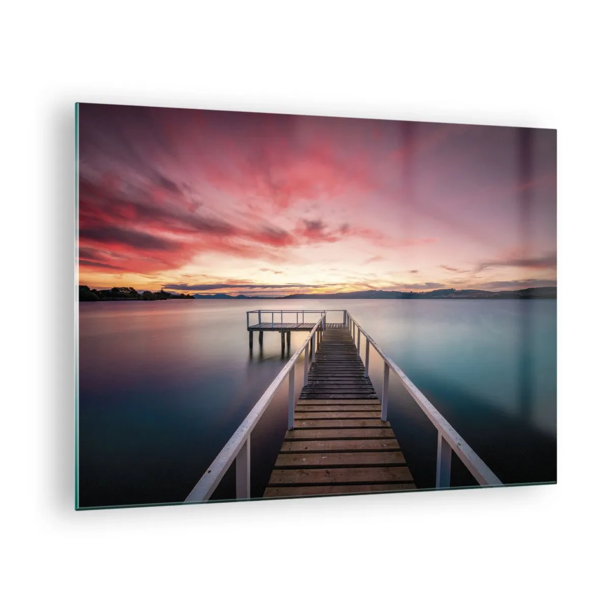 Impression sur verre - Image sur verre - La douce flamme du soir - 70x50 cm