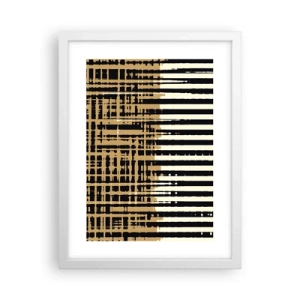 Affiche dans un cadre blanc - Poster - Abstraction architecturale - 30x40 cm