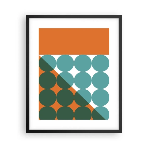 Affiche dans un cadre noir - Poster - En haut et en diagonale - 40x50 cm