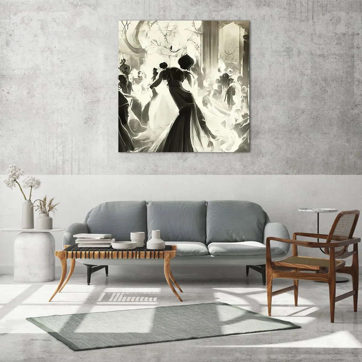 Impression sur verre - Image sur verre - La grande mascarade - 40x40 cm