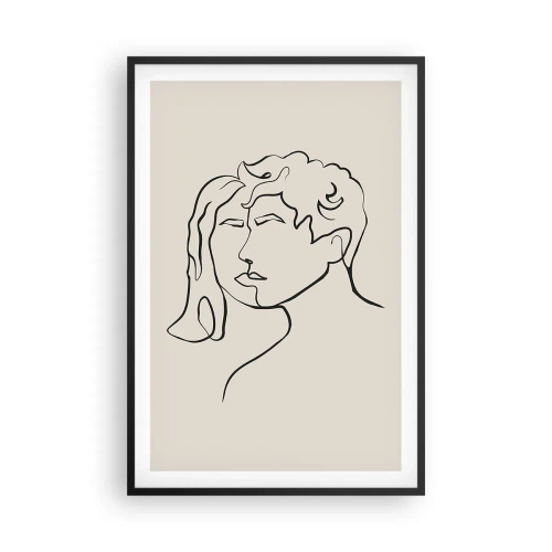 Affiche dans un cadre noir - Poster - Et l'unité est apparue - 61x91 cm