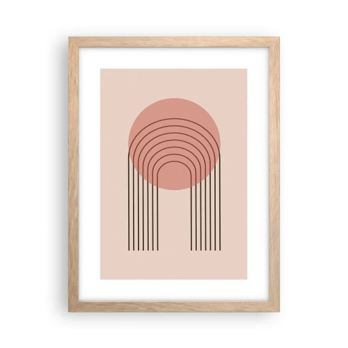 Affiche dans un chêne clair - Poster - Attraction irrésistible - 30x40 cm