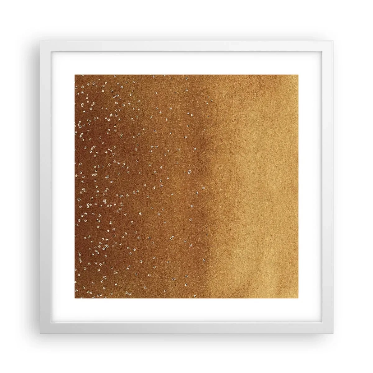 Affiche dans un cadre blanc - Poster - Origine du monde - 40x40 cm