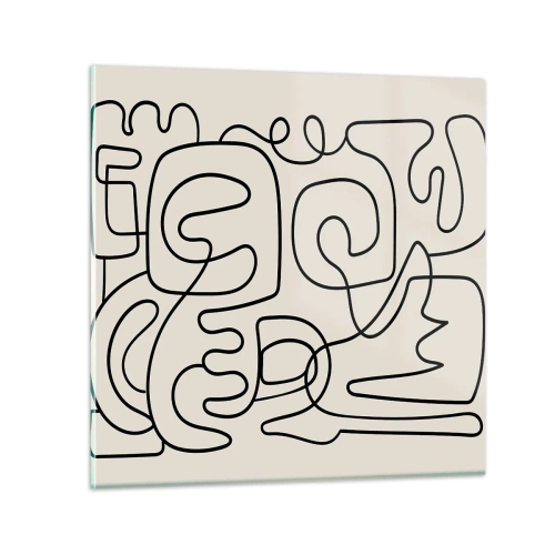 Impression sur verre - Image sur verre - Suivez les indices - 70x70 cm