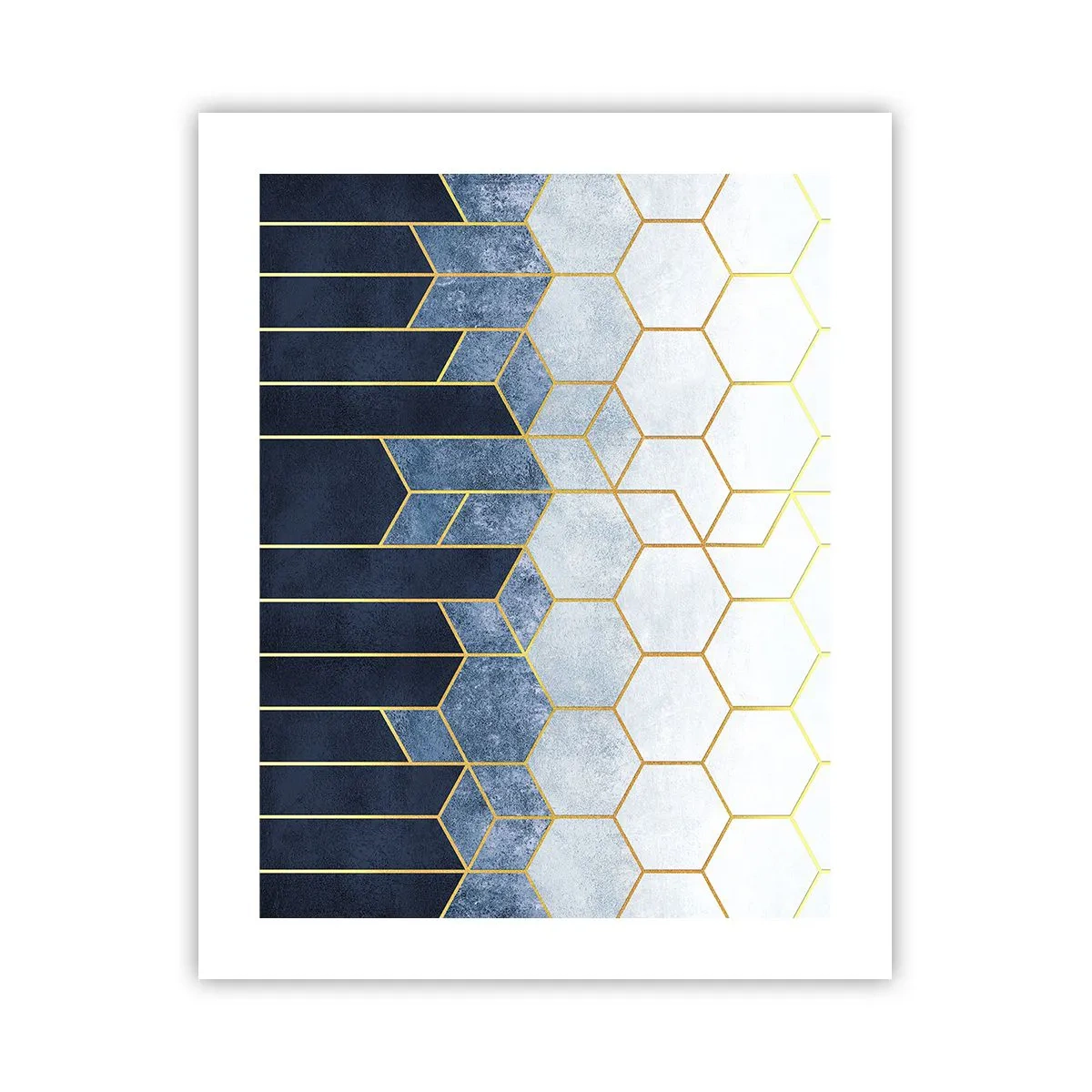 Affiche - Poster - Composition en rythme syncopé - 40x50 cm