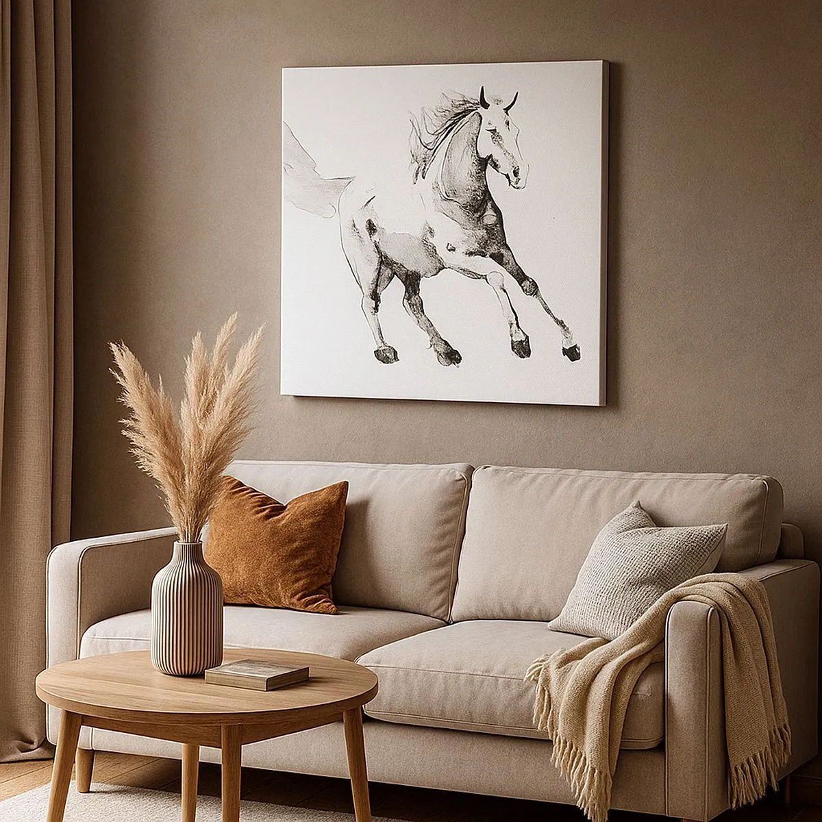 Impression sur toile - Image sur toile - Âme indomptée - 30x30 cm