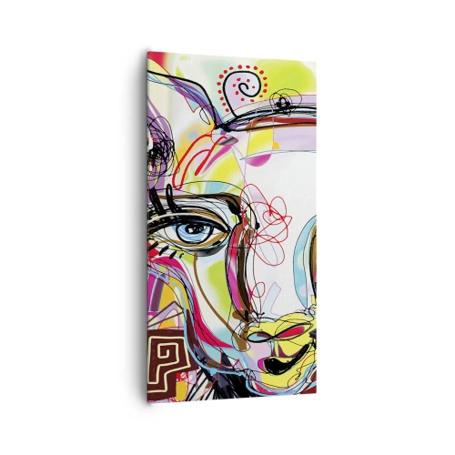 Impression sur toile - Image sur toile - La richesse de l'Art du chat - 65x120 cm