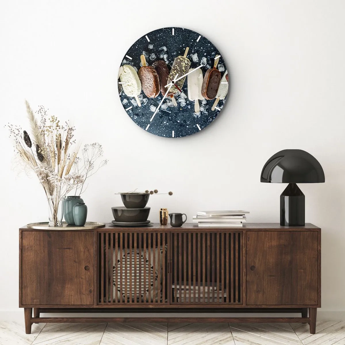Horloge murale - Pendule murale - Le goût de l'été chaud - 40x40 cm