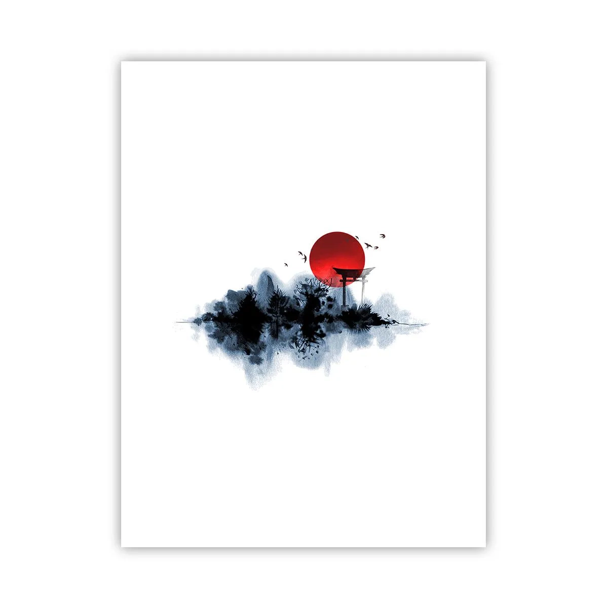 Affiche - Poster - Vue japonnaise - 30x40 cm