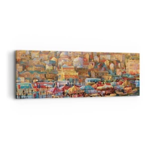 Impression sur toile - Image sur toile - Conte d'Istanbul - 90x30 cm