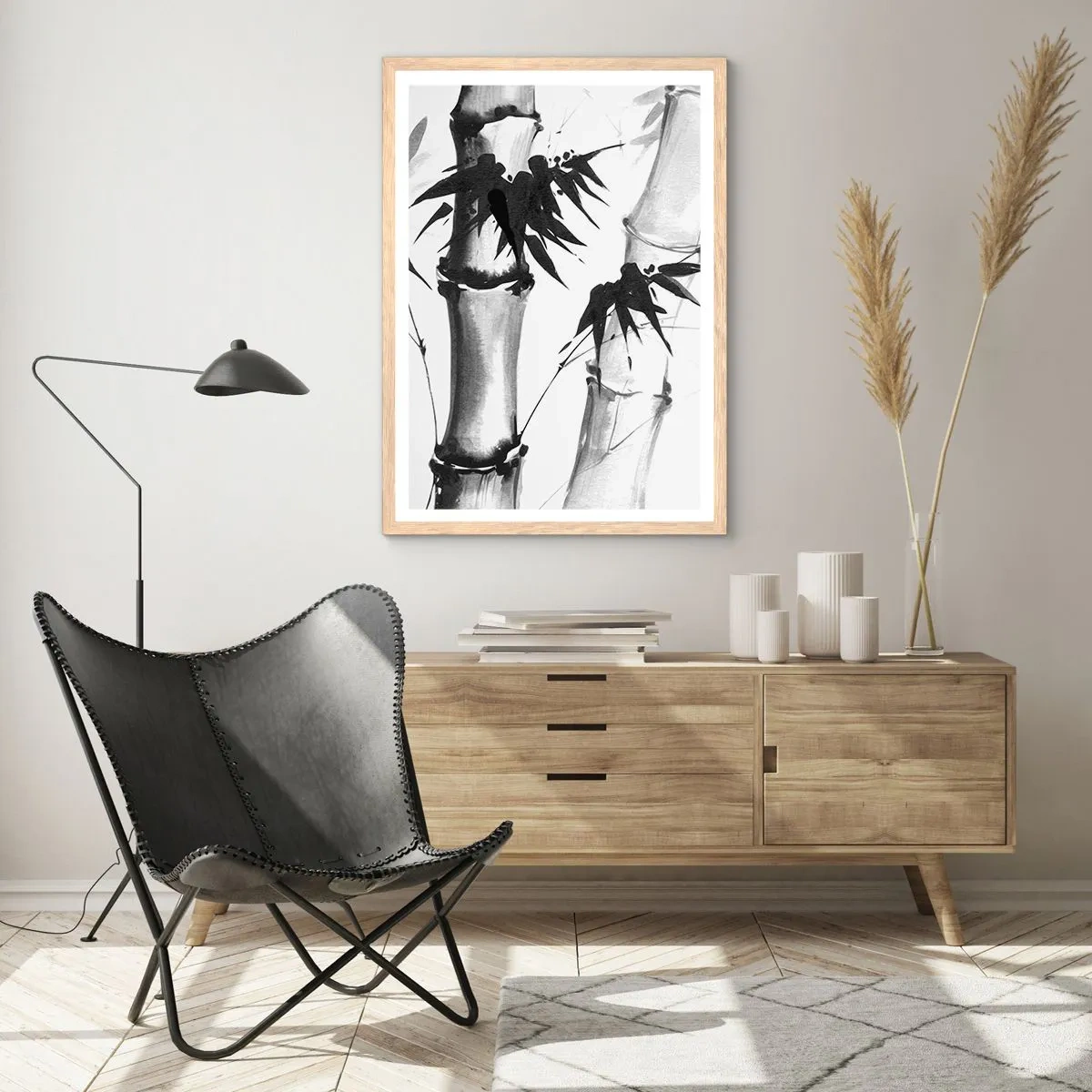 Affiche dans un chêne clair - Poster - Gros plan sur l'orient - 40x50 cm