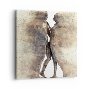 Impression sur toile - Image sur toile - Ils sont sortis de la poussière pour aimer - 40x40 cm