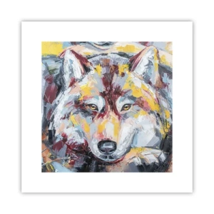 Affiche - Poster - En paix au milieu des siens - 30x30 cm