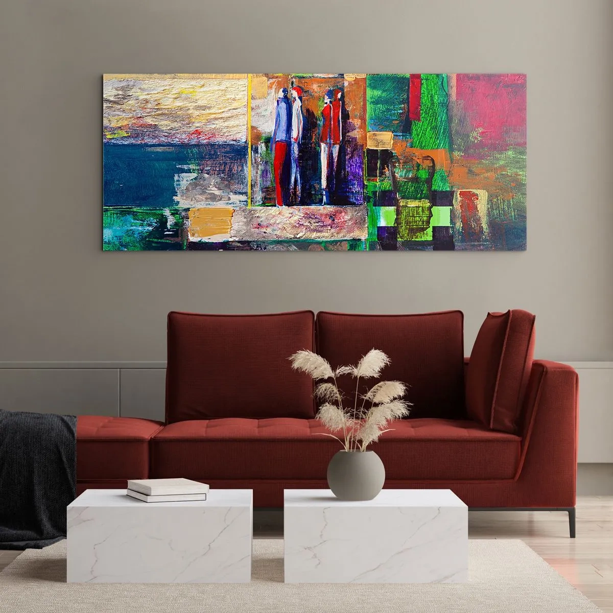 Impression sur verre - Image sur verre - Relations et émotions - 100x40 cm