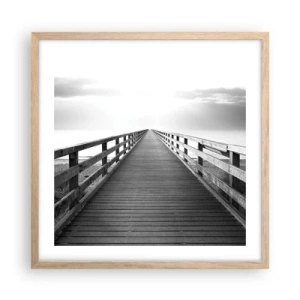 Affiche dans un chêne clair - Poster - A perte de vue... - 50x50 cm