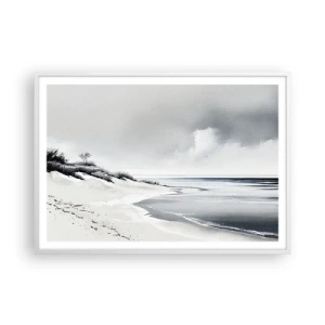 Affiche dans un cadre blanc - Poster - Ensemble depuis toujours - 100x70 cm