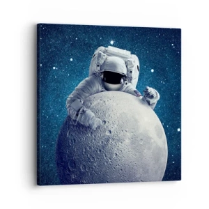 Impression sur toile - Image sur toile - Comique de l'espace - 30x30 cm