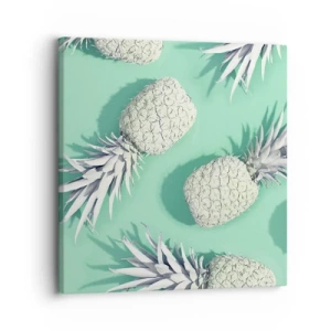 Impression sur toile - Image sur toile - Ils se combinent très bien avec la menthe - 30x30 cm