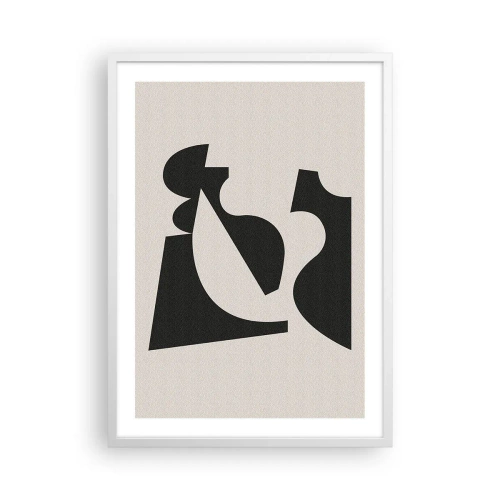 Affiche dans un cadre blanc - Poster - À monter soi-même - 50x70 cm