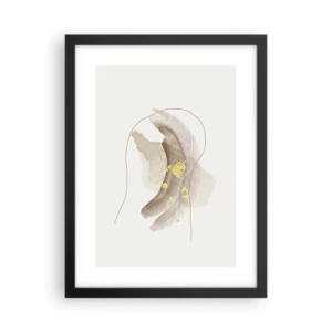 Affiche dans un cadre noir - Poster - rencontré dans l'espace - 30x40 cm