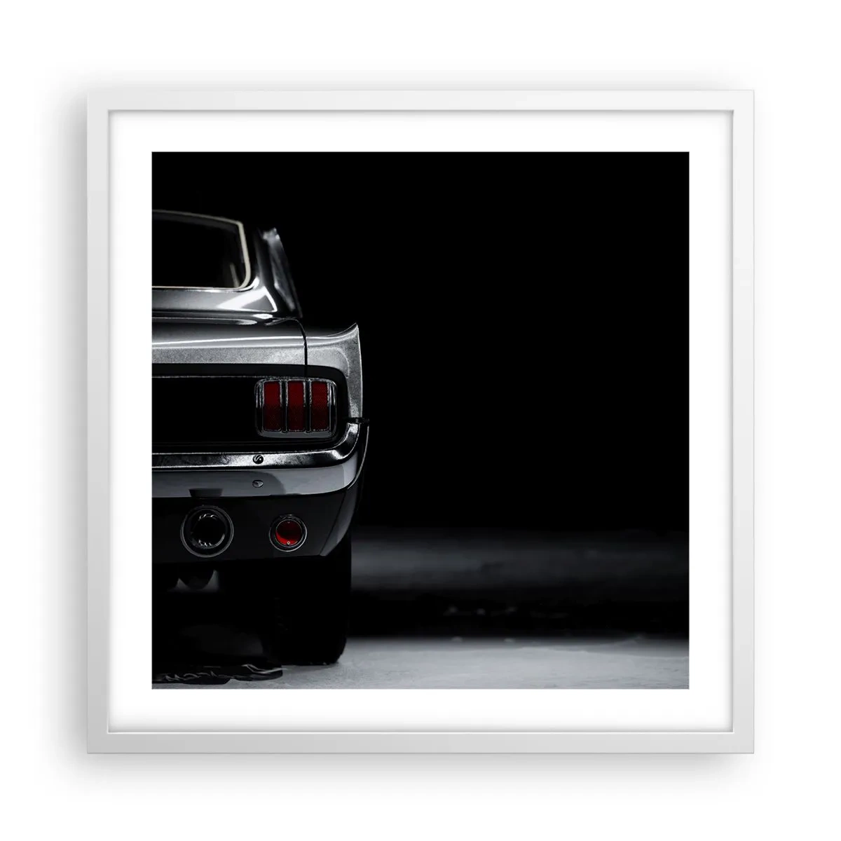 Affiche dans un cadre blanc - Poster - Le charme du classique - 50x50 cm