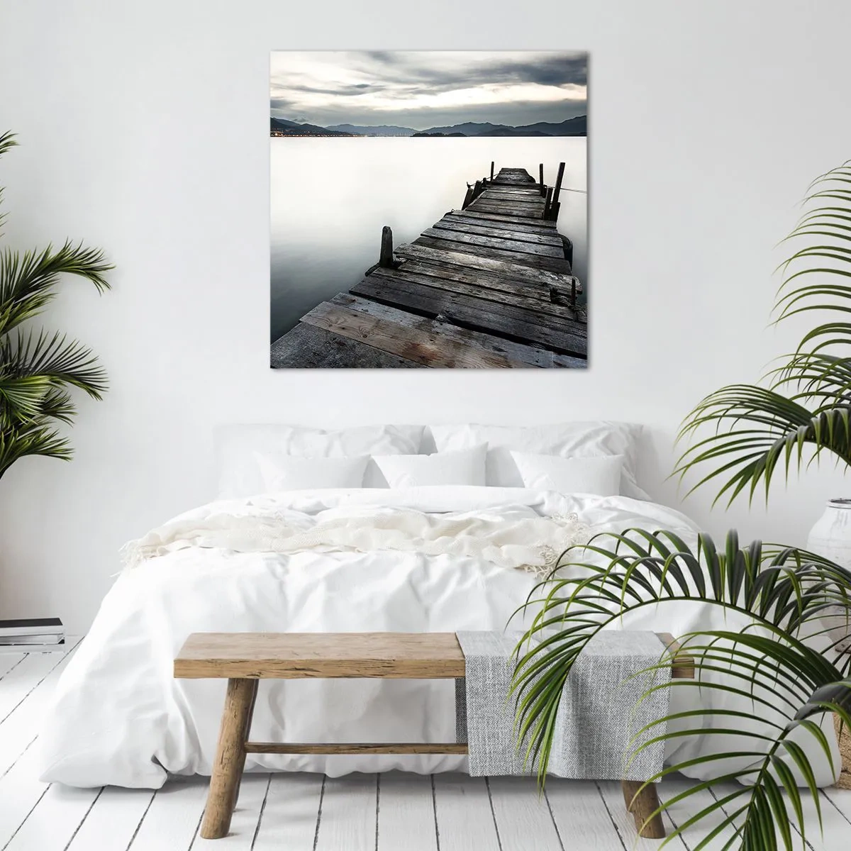 Impression sur toile - Image sur toile - Immergez-vous dans la paix - 60x60 cm