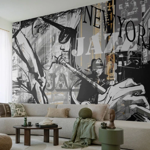 Papier peint sur mesure Premium Sand - Au rythme de New York - New York, Musique, le jazz