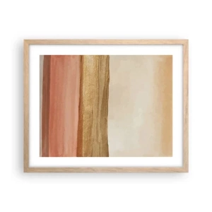Affiche dans un chêne clair - Poster - Composition verticale - 50x40 cm