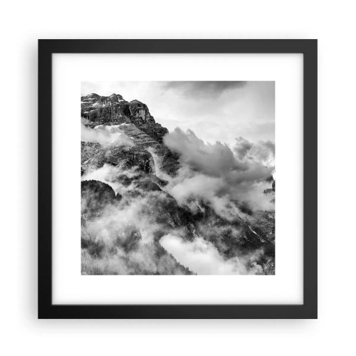 Affiche dans un cadre noir - Poster - Belle et cruelle - 30x30 cm