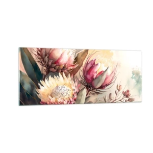 Impression sur verre - Image sur verre - De profil et de face - 100x40 cm