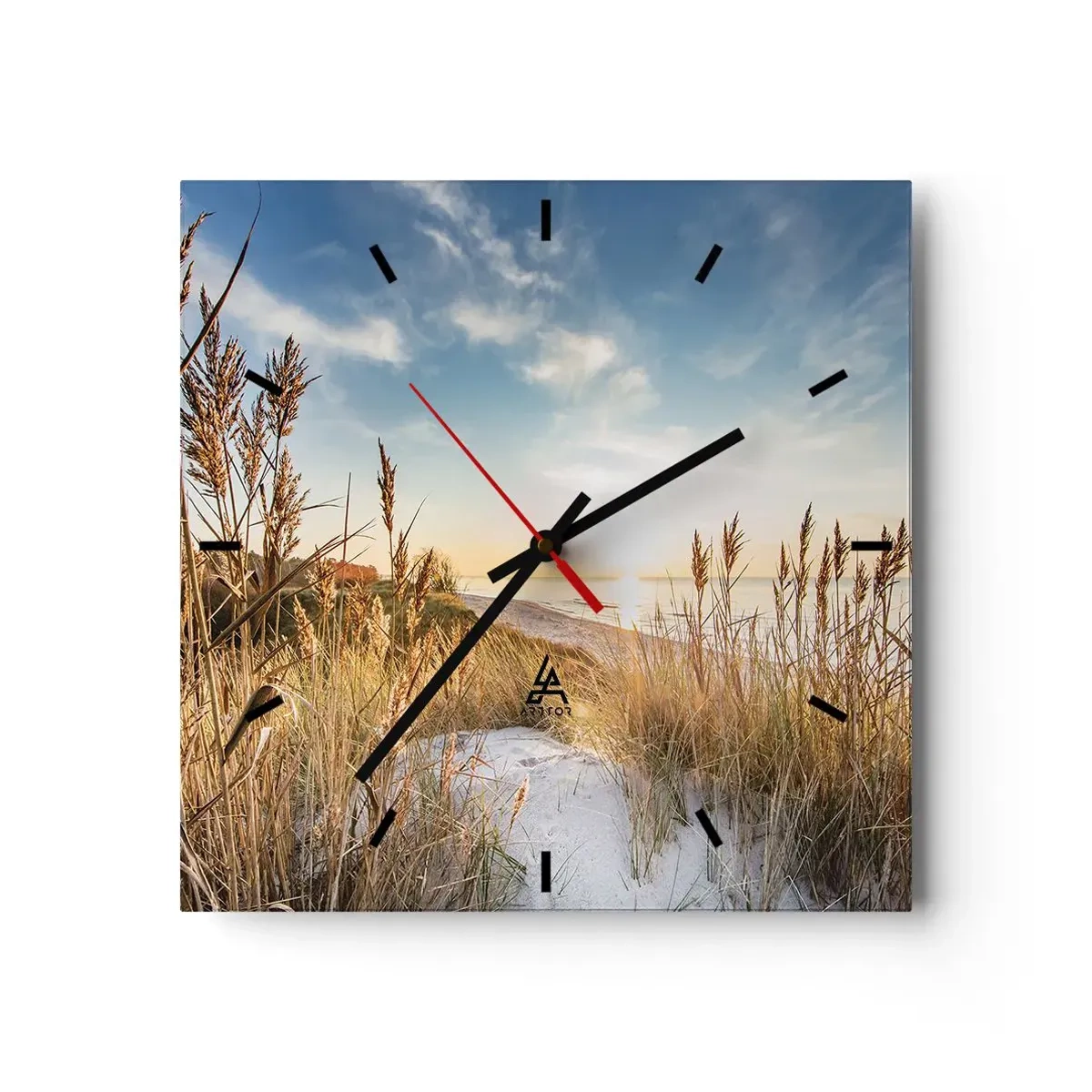 Horloge murale - Pendule murale - Plage du nord - 40x40 cm